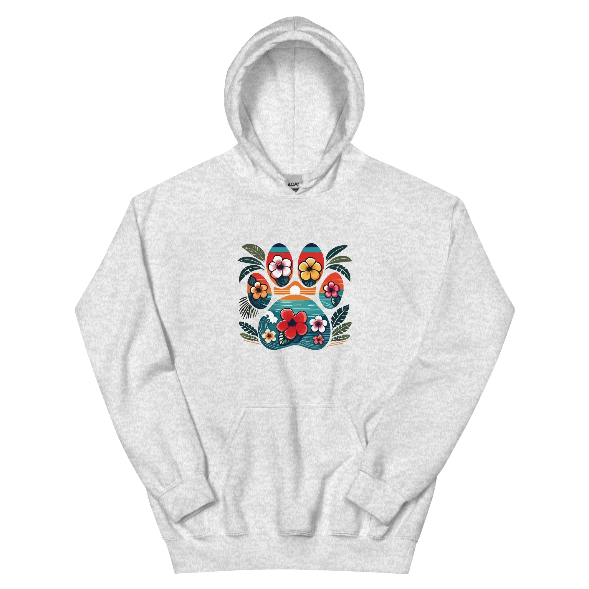 Tropical Paw Print Hoodie