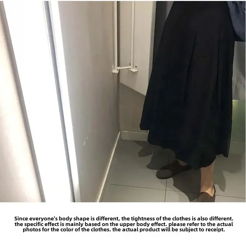 Women's Fashion Casual Elegant Pleated Long Skirt 58031 4XL