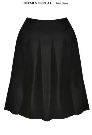 Women's Fashion Casual Elegant Pleated Long Skirt 58031 4XL