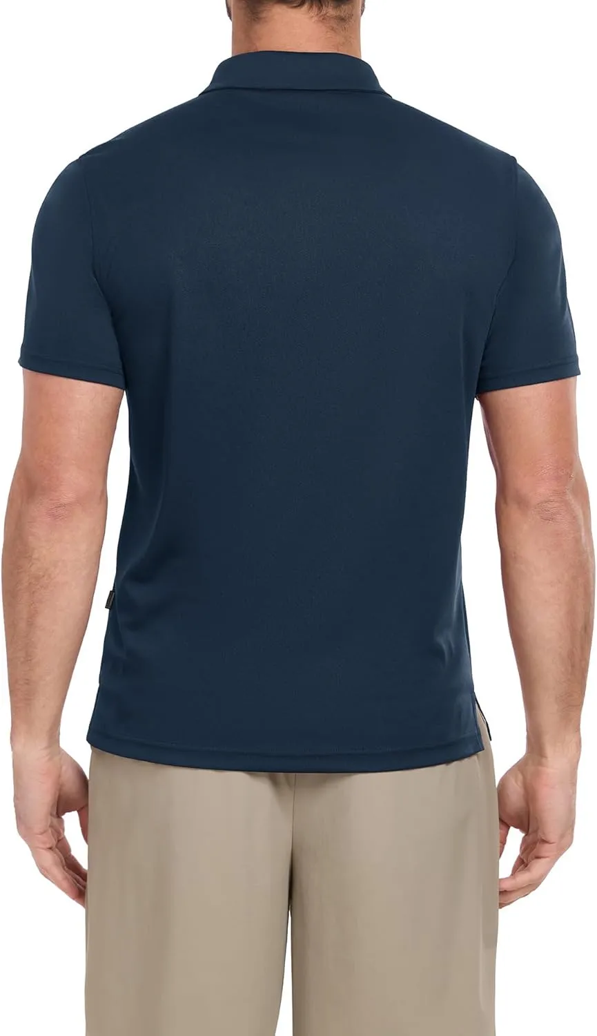 ZITY Mens Golf Shirts Short Sleeve Polo Performance Moisture Wicking Dry Fit Collared Shirts for Casual Bussiness
