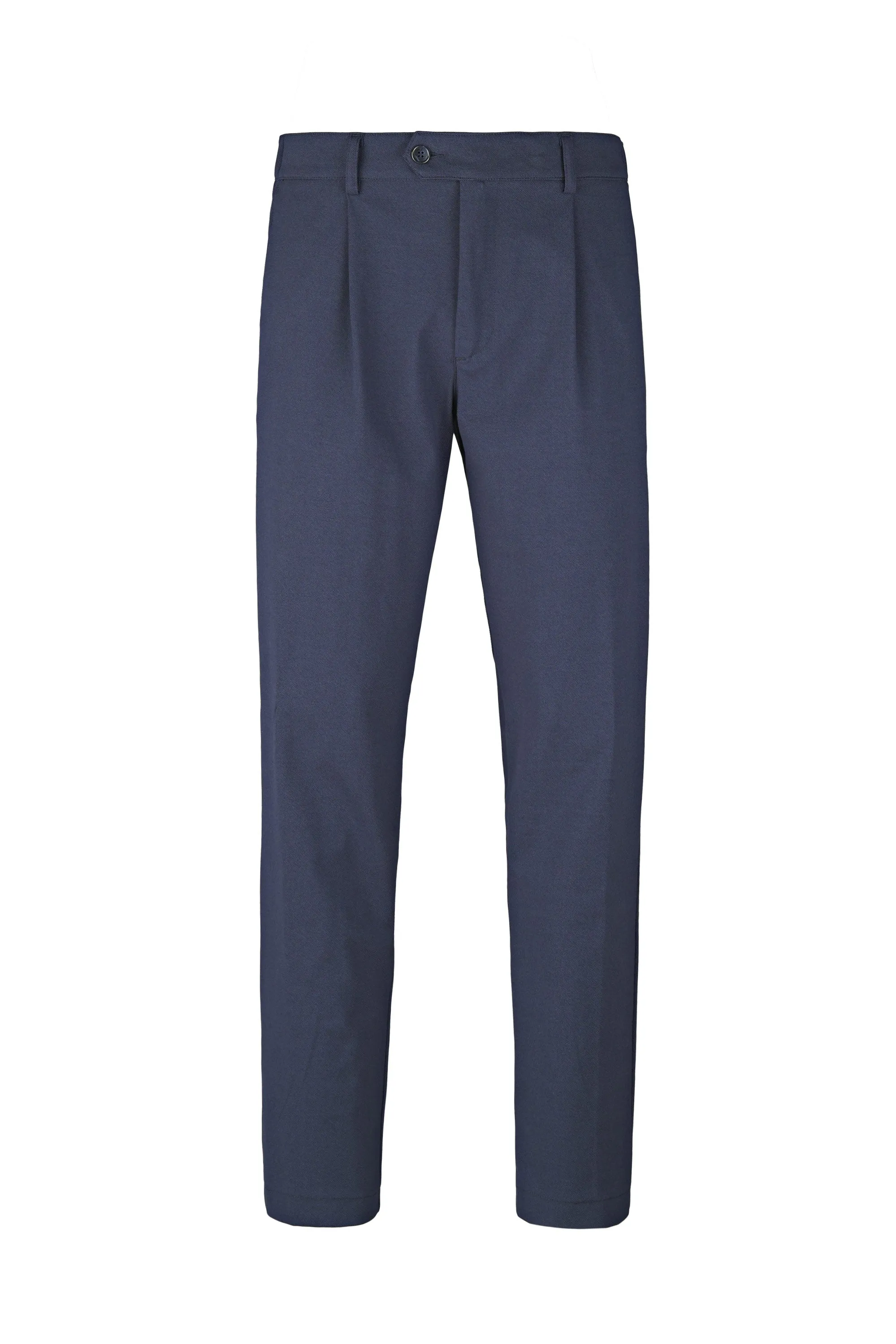 ZMART Single-Pleated Jersey Twill Trousers