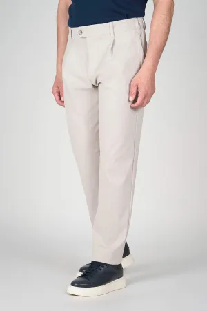ZMART Single-Pleated Jersey Twill Trousers