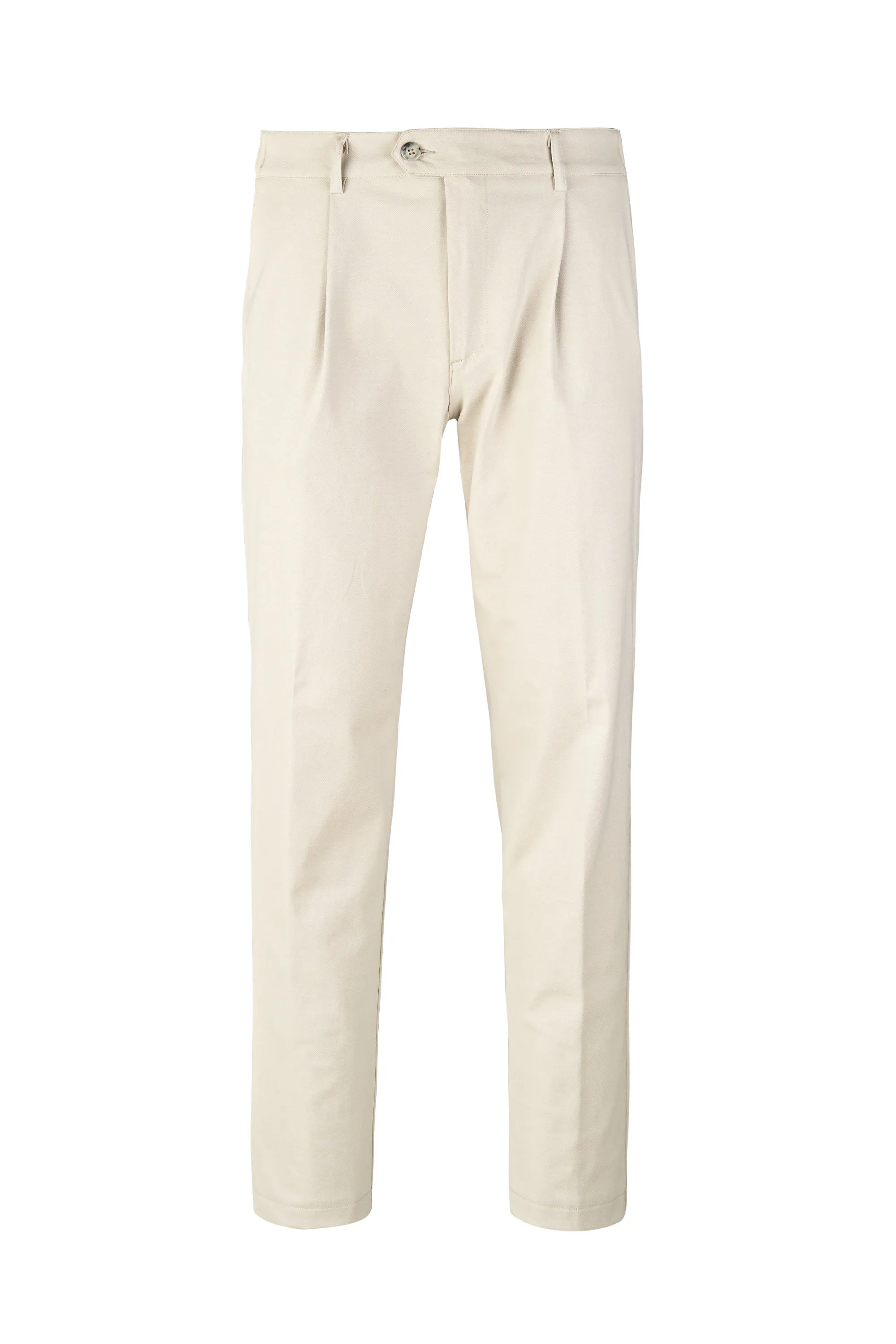 ZMART Single-Pleated Jersey Twill Trousers