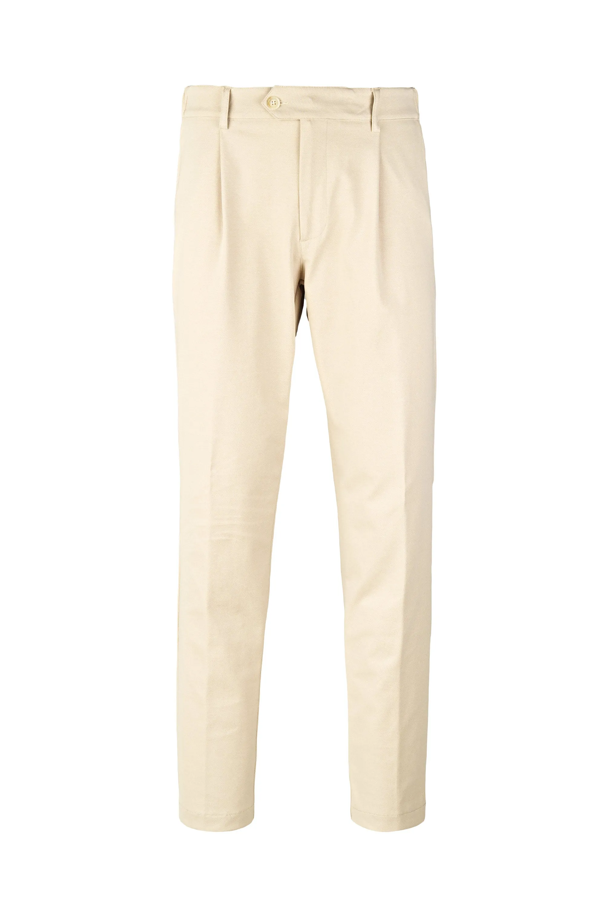 ZMART Single-Pleated Jersey Twill Trousers